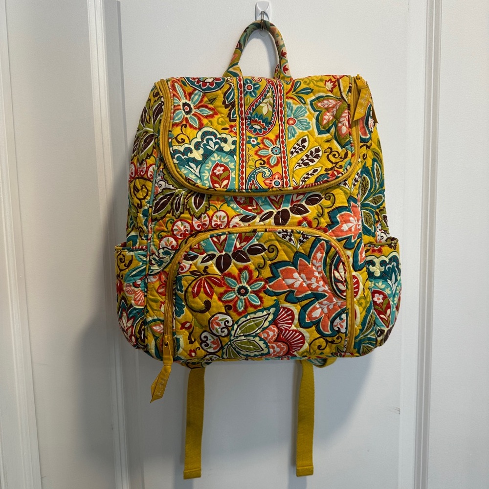 Vera Bradley RETIRED Provençal Floral Patterned Backpack